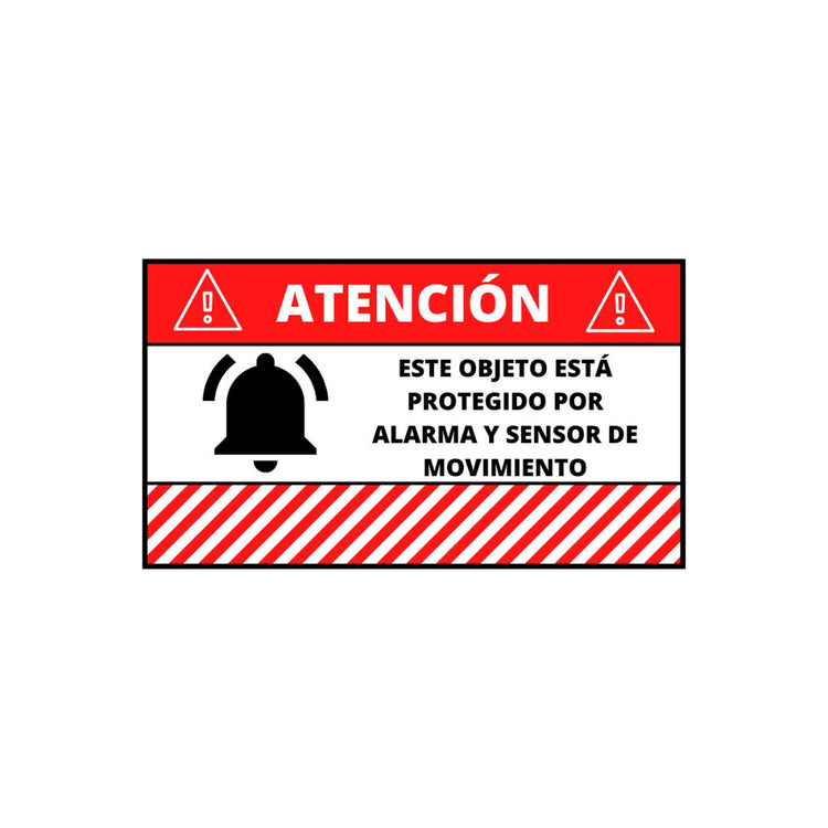 Alarma antirrobo + sticker